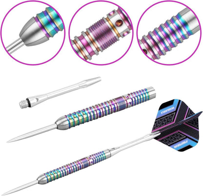 Professionelle Dartpfeile 90% Tungsten 3 Stück 16-28g Steel-Darts