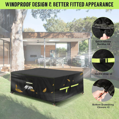 VDISRR Abdeckhaube Gartenmöbel 420D Oxford 160x150x85cm Wasserdicht UV-beständig