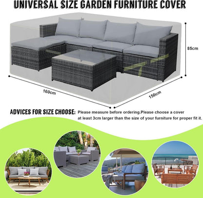 Abdeckhaube Gartenmöbel 420D Oxford 160x150x85cm mit