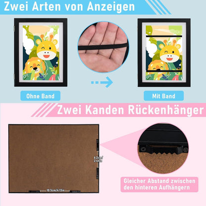 Kodilin A4 Bilderrahmen Kinderzeichnungen Pink 1pc