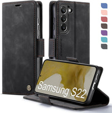 Samsung Galaxy S22 5G Handyhülle PU Leder Klapphülle RFID Schutz
