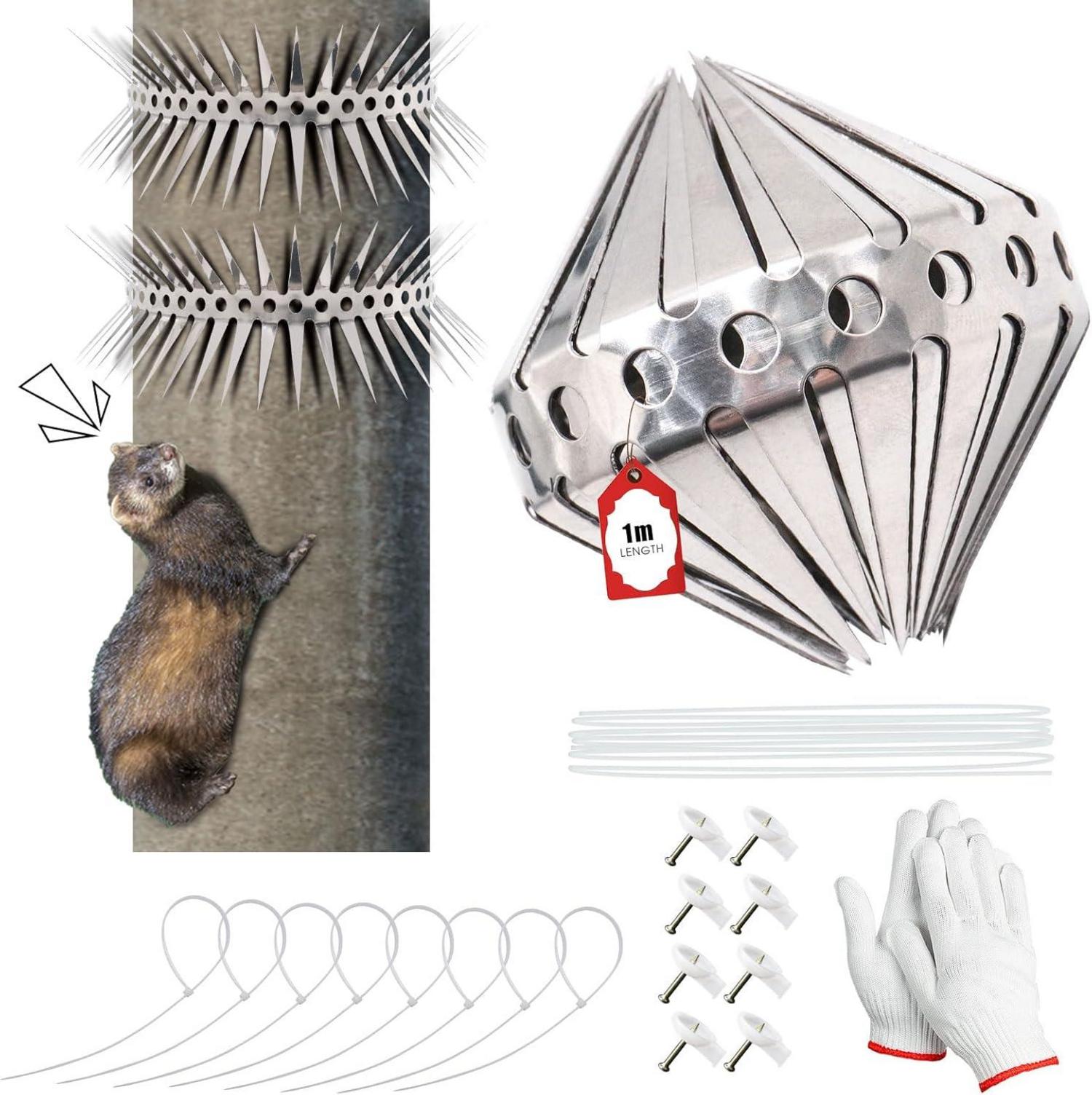 Marderabwehr Marderschreck 100CM Marderschutz Dachrinne Fallrohrschutz