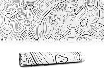 XXL Gaming Mauspad 600x300x3mm Weiß Anti Rutsch Gummi Mousepad