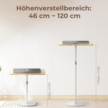 Stehpult Höhenverstellbarer Laptop-Schreibtisch 46-120 cm