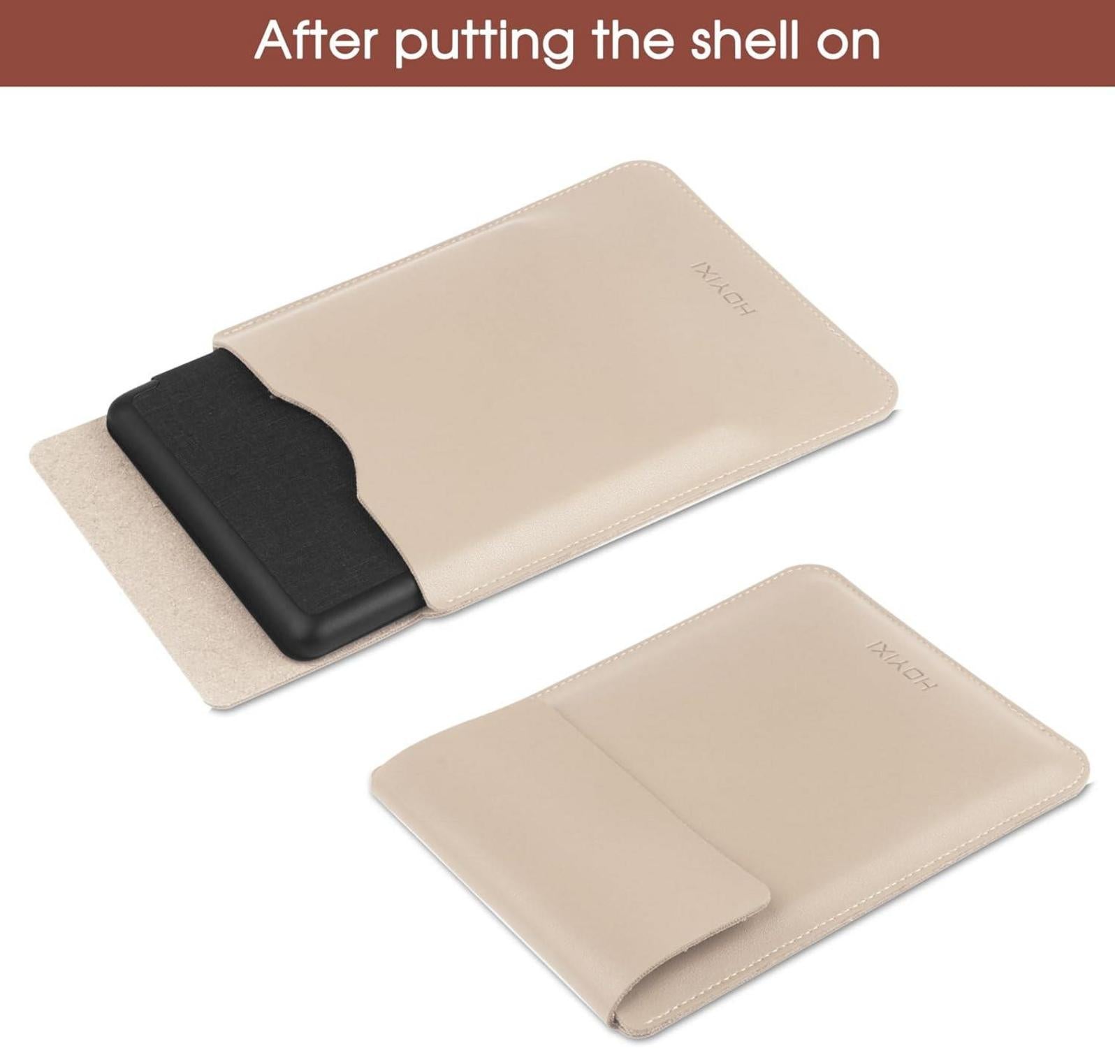 HoYiXi 6,8 Zoll E-Book Reader Hülle Leichte Leder Tasche