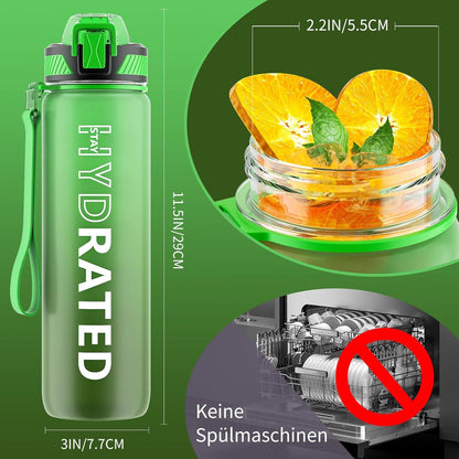 Trinkflasche 1L BPA-frei Tritan mit