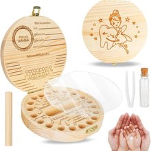 Milchzahndose Holz Box mit Namen für Baby Geburtsgeschenk