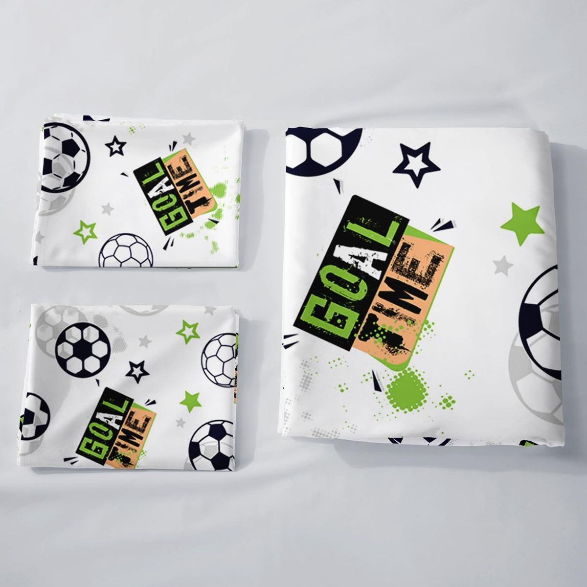 Fußball Bettwäsche Set für Kinder mit Graffiti-Druck 200x200 cm