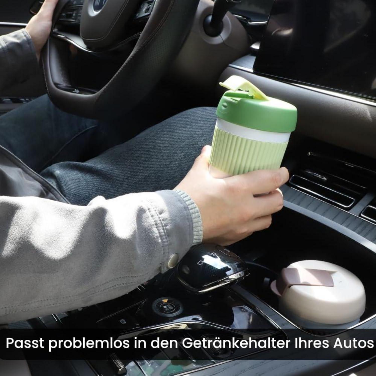 Thermobecher 350ML Edelstahl Isolierbecher Kaffeebecher to Go Travel Mug Grün