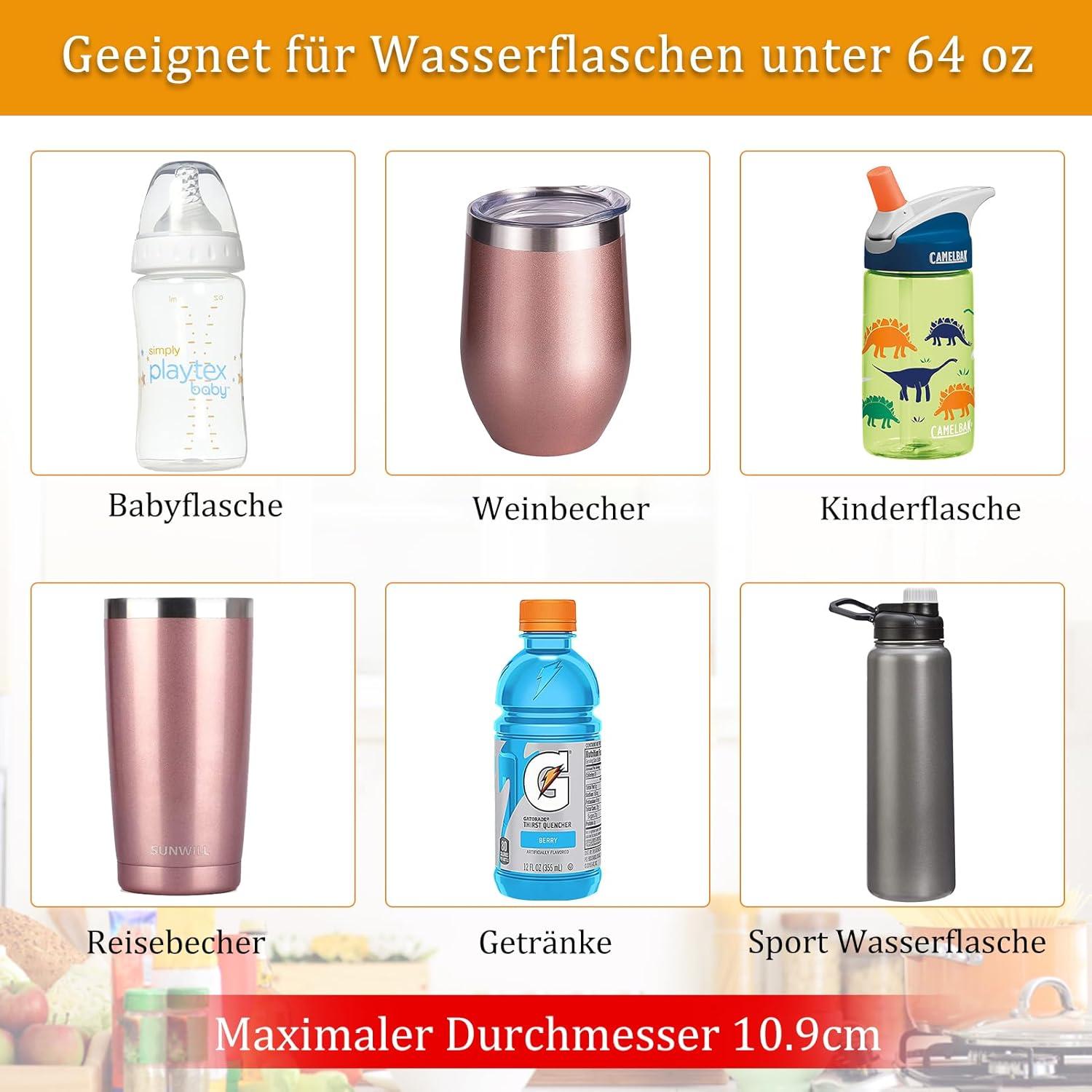 JUPELI Flaschenregal Stapelbar & Erweiterbar für Küche & Kühlschrank