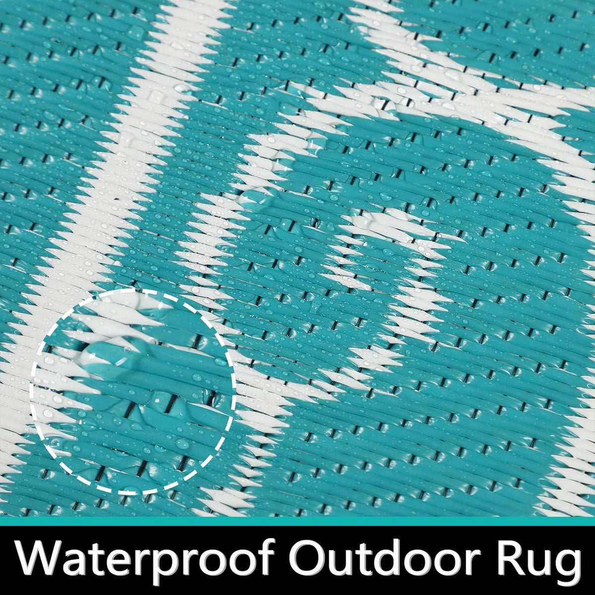 Outdoor Teppich Wetterfest Wendbar Leicht Balkon Garten Picknick