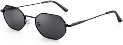 Achteckige Polarisierte Sonnenbrille Vintage Metall Rahmen