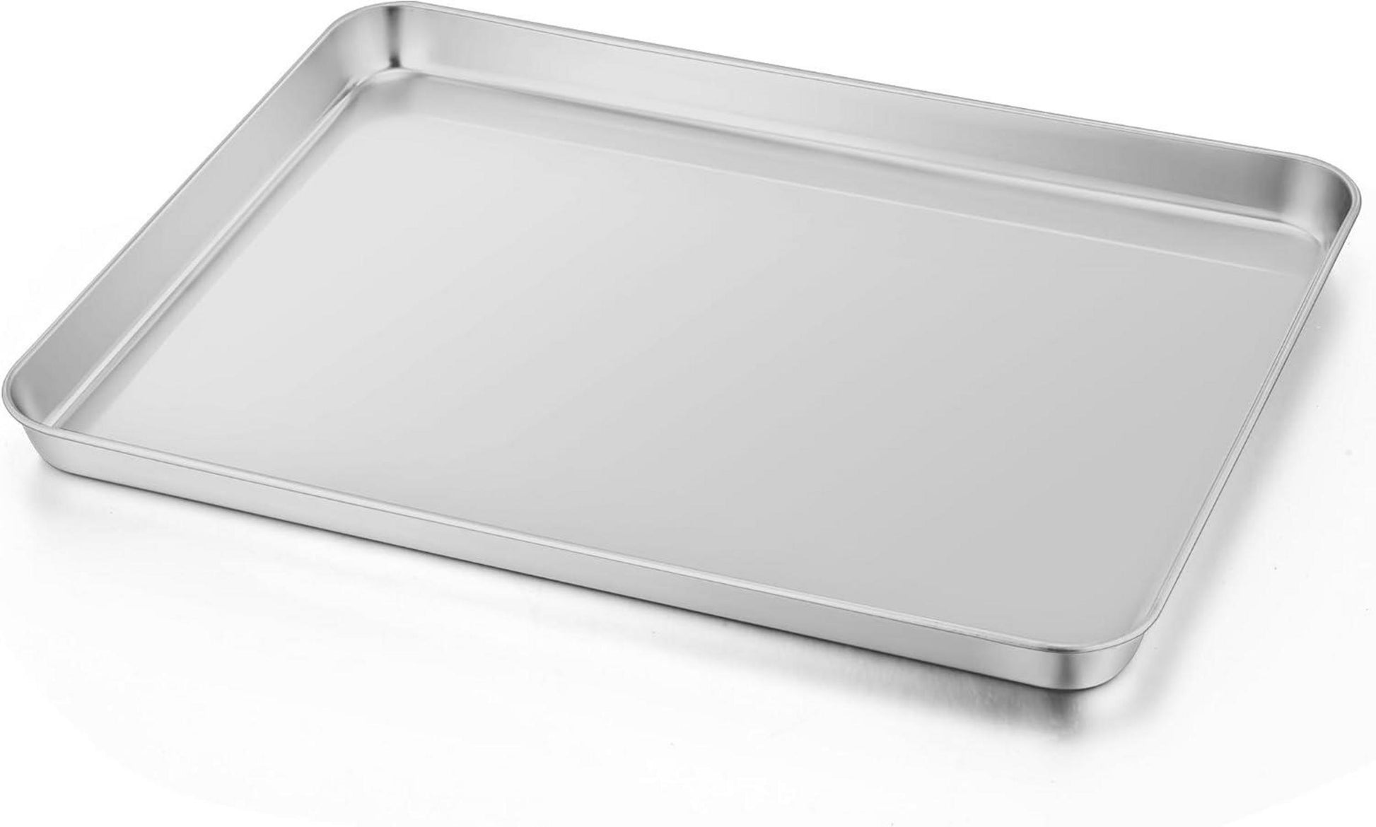 Edelstahl Backblech Groß zum Backen Braten 40,6x30,6x2,5cm
