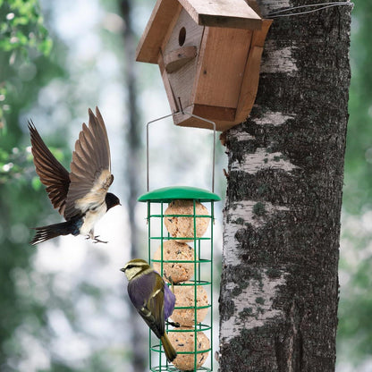 Geichan Vogelfutterspender 29.5cm Metall Wildvogelfutterspender für Knödel