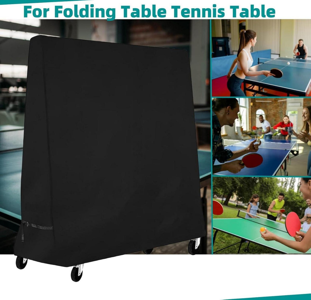 Tischtennis Schutzhülle wasserdicht 210D Polyester Abdeckung