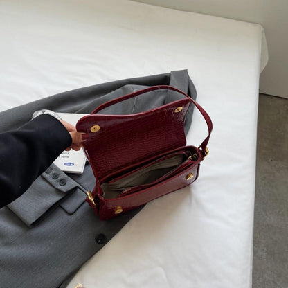 Handtasche Schultertasche Mädchen Vintage Leder Aesthetic