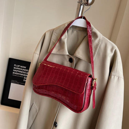 Handtasche Schultertasche Damen Teenager Mädchen Vintage Leder Y2K
