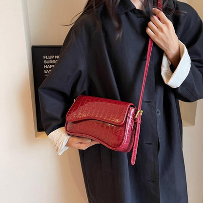 Handtasche Mädchen Schultertasche Vintage Leder y2k Aesthetic