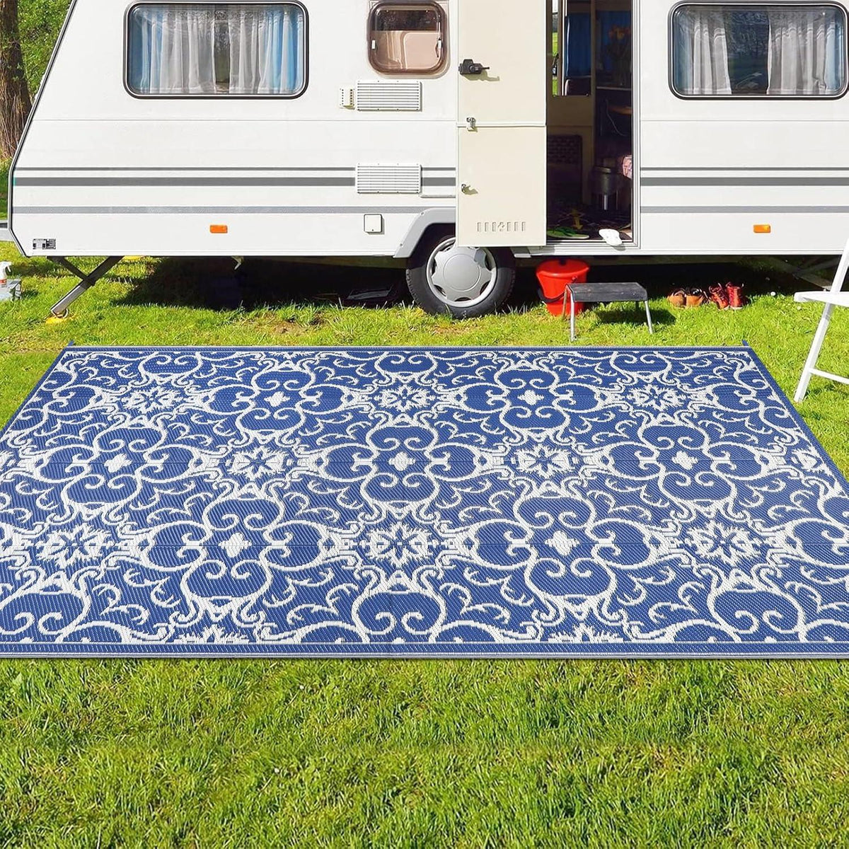 Outdoor Teppich wasserdicht leicht faltbar für Terrasse Balkon