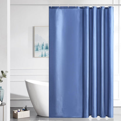 Duschvorhang Textil Hellmarineblau 180x210