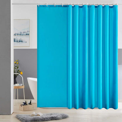 Extra breiter Furlinic Duschvorhang Hellmarineblau 275x180cm