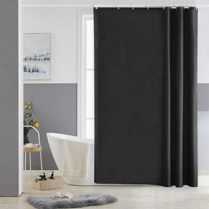 Duschvorhang Schwarz Textil Polyester 150x200 Wasserabweisend