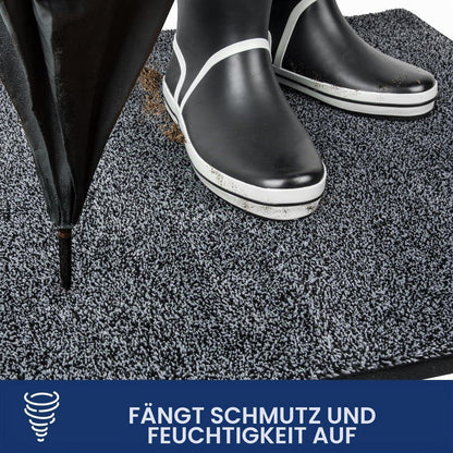 Schmutzfangmatte 180x270 cm – Dunkelgrau, Rutschfest & Waschbar