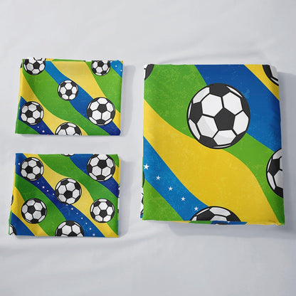 Fußball Bettwäsche Set für Kinder – Graffiti Cartoon 200x200cm