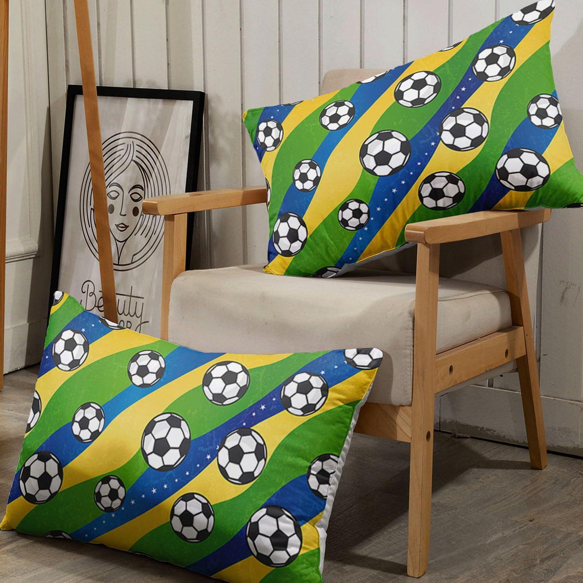 Fußball Bettwäsche Set für Kinder – Graffiti Cartoon 200x200cm