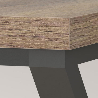 Rustikaler großer Industrie-Holz-PC-Schreibtisch für 2, extra