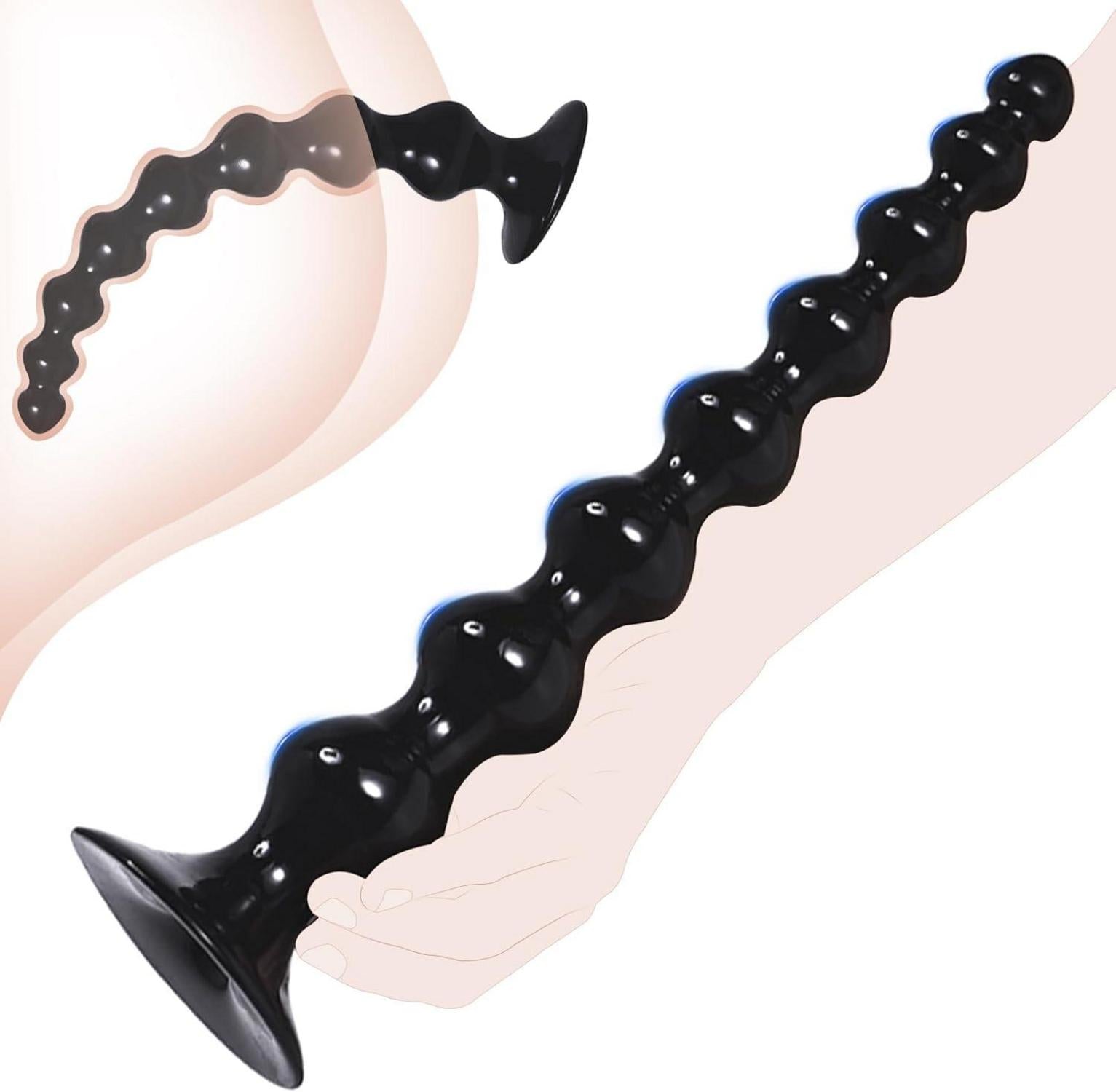 Analkette mit 8 Anal Beads aus medizinischem Silikon