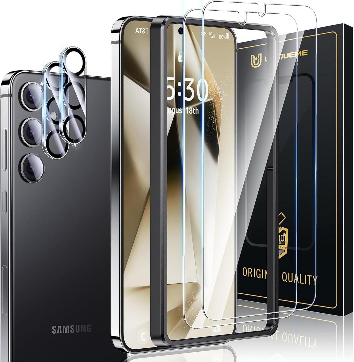 Panzer Schutzglas Samsung Galaxy S24 Plus Display 2 Stück 9H Klar HD