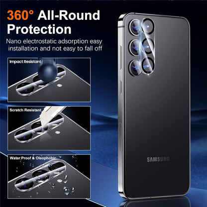 Samsung Galaxy S24 Plus Panzer Schutz Glas 2 Stück - 9H HD Transparent - Kameraschutz