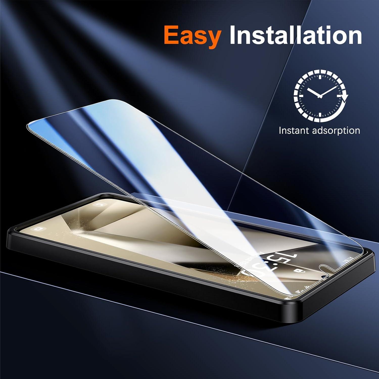UniqueMe Panzer Schutzglas Samsung Galaxy S24 Plus 2er Pack 9H HD Transparent