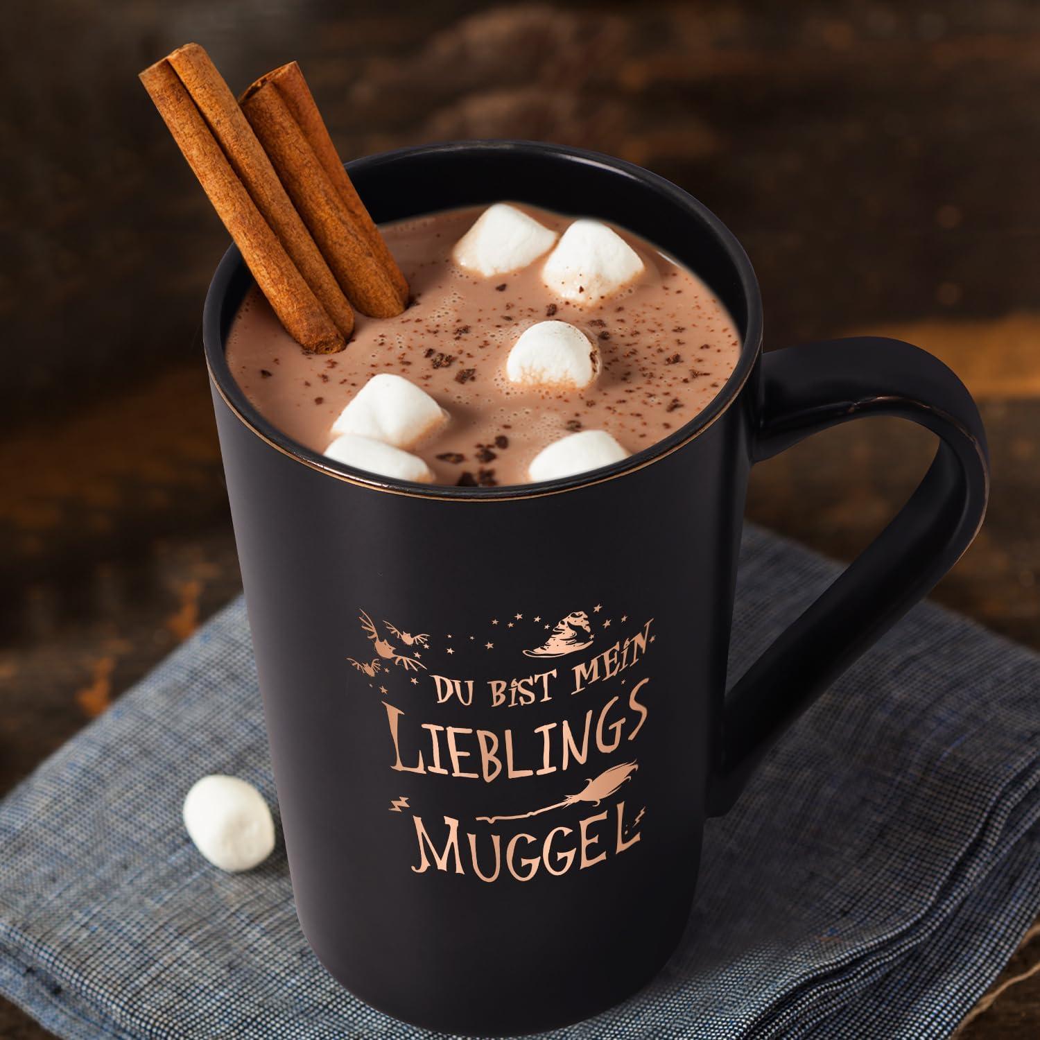 Lustige Marmor Kaffeetasse Geschenkset - Du bist mein