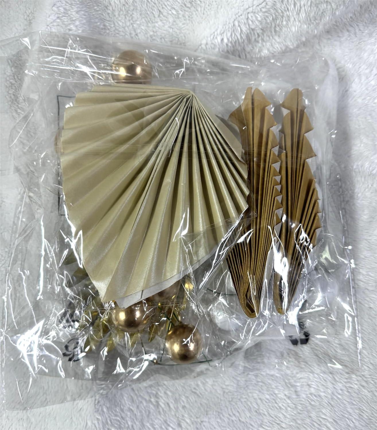 JeVenis Champagne and Gold Bohemian Cake Decoration Kit