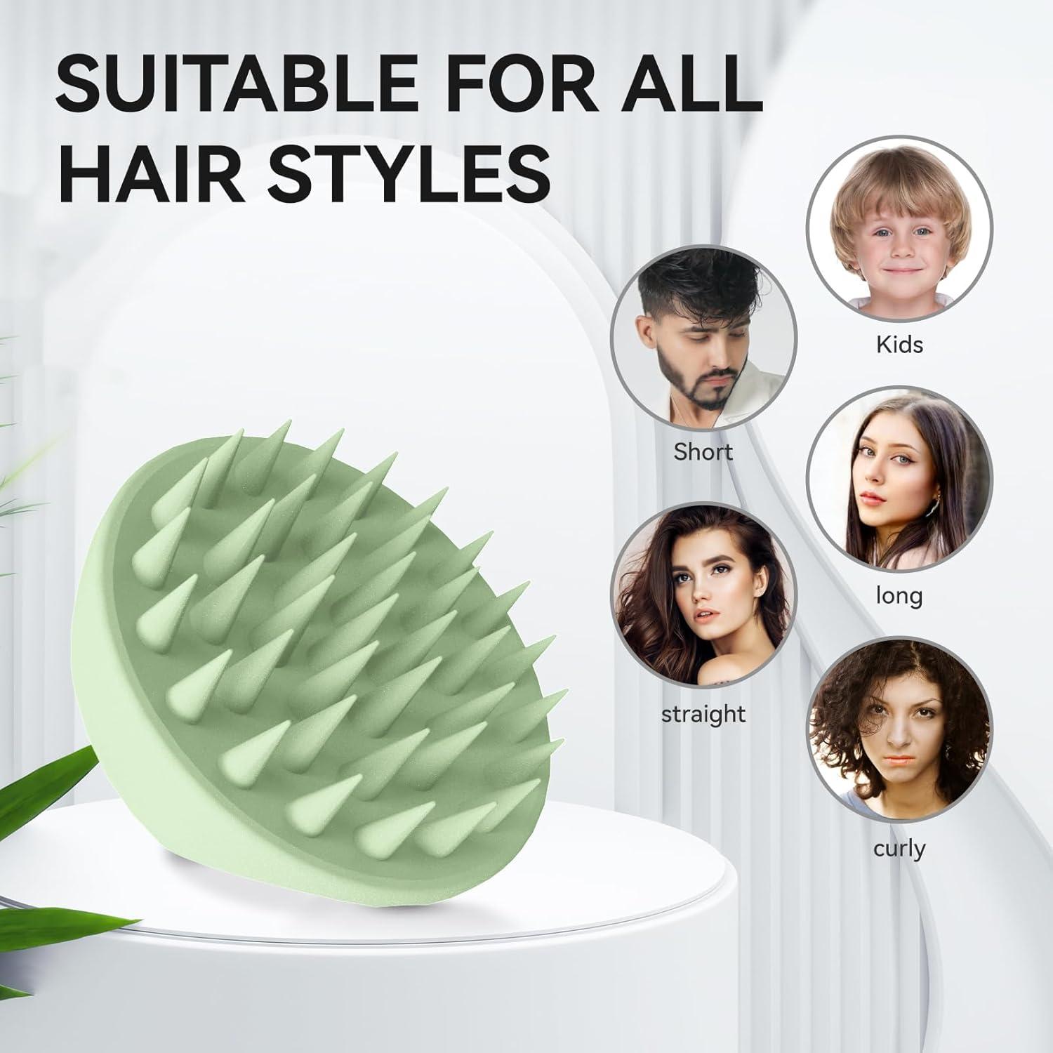 Kopfmassage-Bürste Silikon Scalp Massager Haare Shampoo Brush