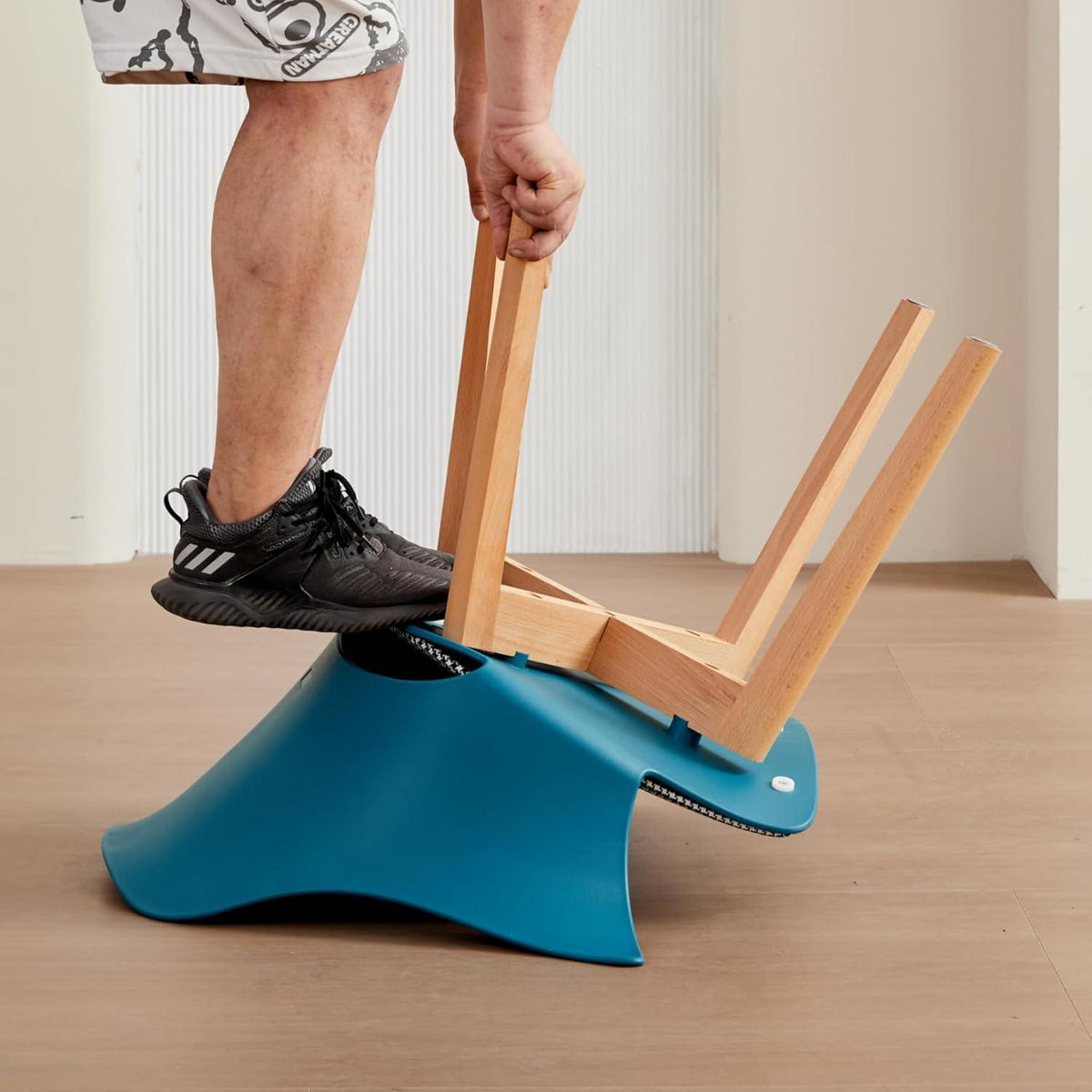 4er Set Esszimmerstühle mit Massivholzbeinen & Stoffpolster