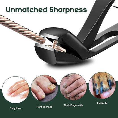 Nagelknipser für dicke Nägel mit Auffangbehälter und ergonomischem