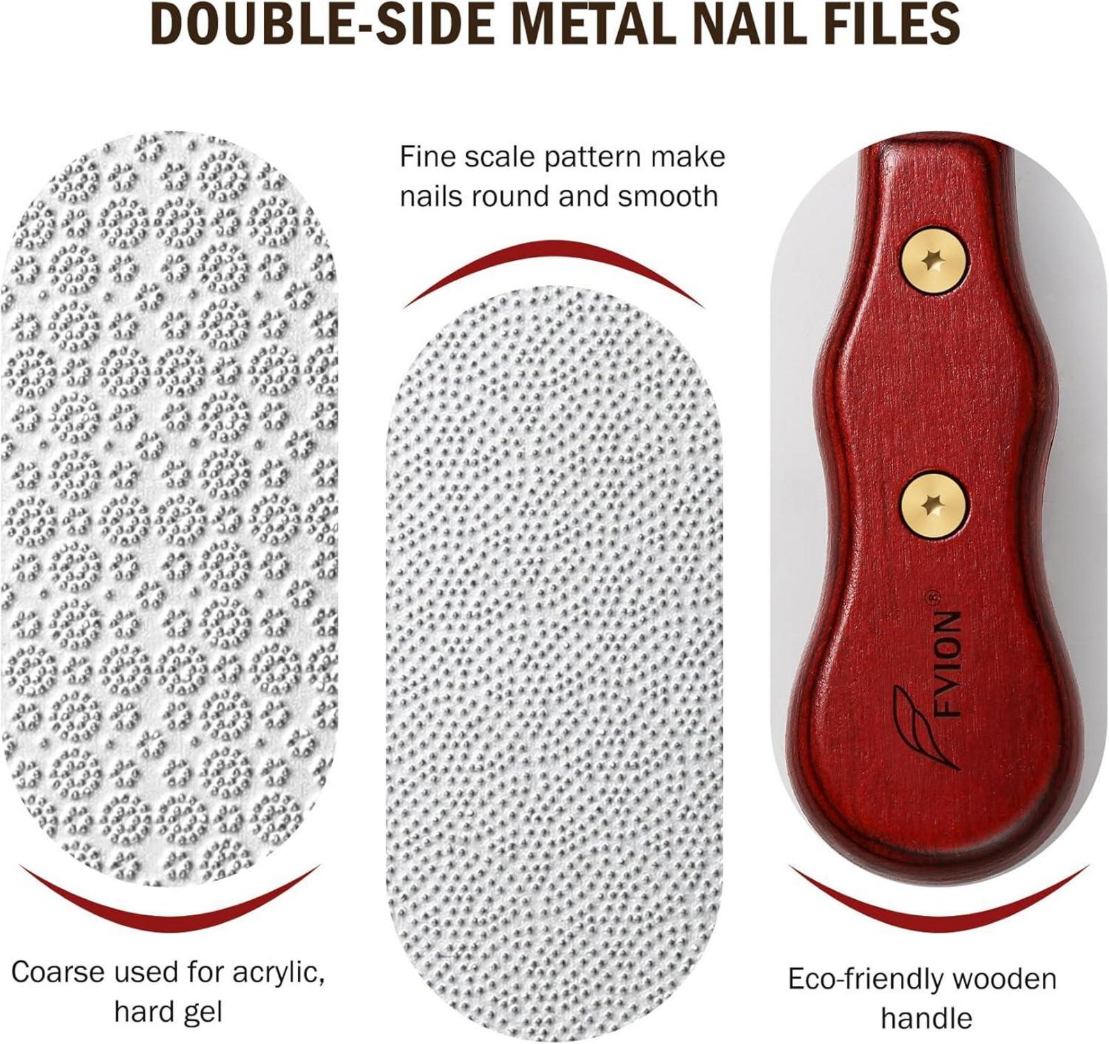 Profi Nagelfeilen Set Metall Feile für Maniküre Pediküre Nagelpflege