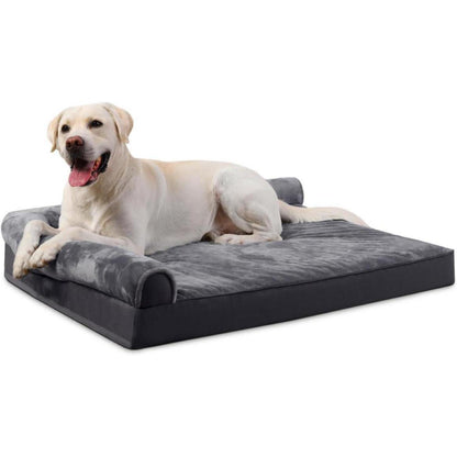 Hundebett Grosse Hunde Orthopädisches Hundekissen grau