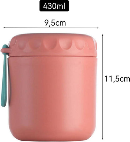 ERBO Thermobehälter 400ml Auslaufsicher Edelstahl BPA-Frei