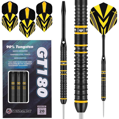 WIN.MAX Dartpfeile 90% Tungsten 3 Stück 16-28g Gelb
