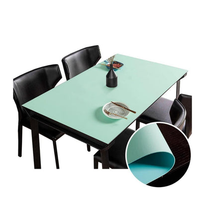 PU Tischdecke wasserdicht 90x200cm Grün Blau