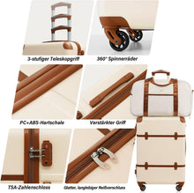COOLIFE Koffer Set ABS Hartschale 4 Rollen TSA-Schloss
