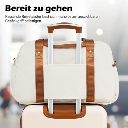 Koffer Trolley ABS Hartschalen 4 Rollen TSA-Schloss Handgepäck-Set