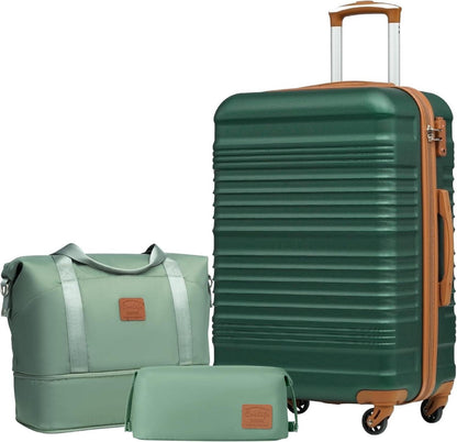 Koffer-Set 3-tlg ABS Hartschale Reisekoffer 4 Rollen TSA-Schloss