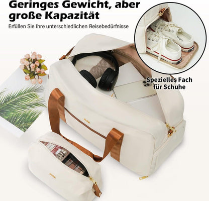 COOLIFE Großer Koffer Trolley Set 3tlg ABS Hartschalen Reisekoffer Schwarz/Braun