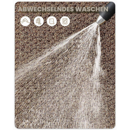 Fußmatte Braun 120x140cm - Rutschfest & Saugfähig