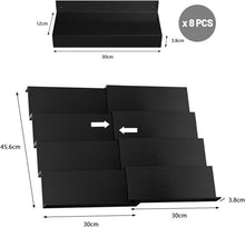 Gewürzregal Schublade Organizer 8er-Set 30-60cm Ausziehbar